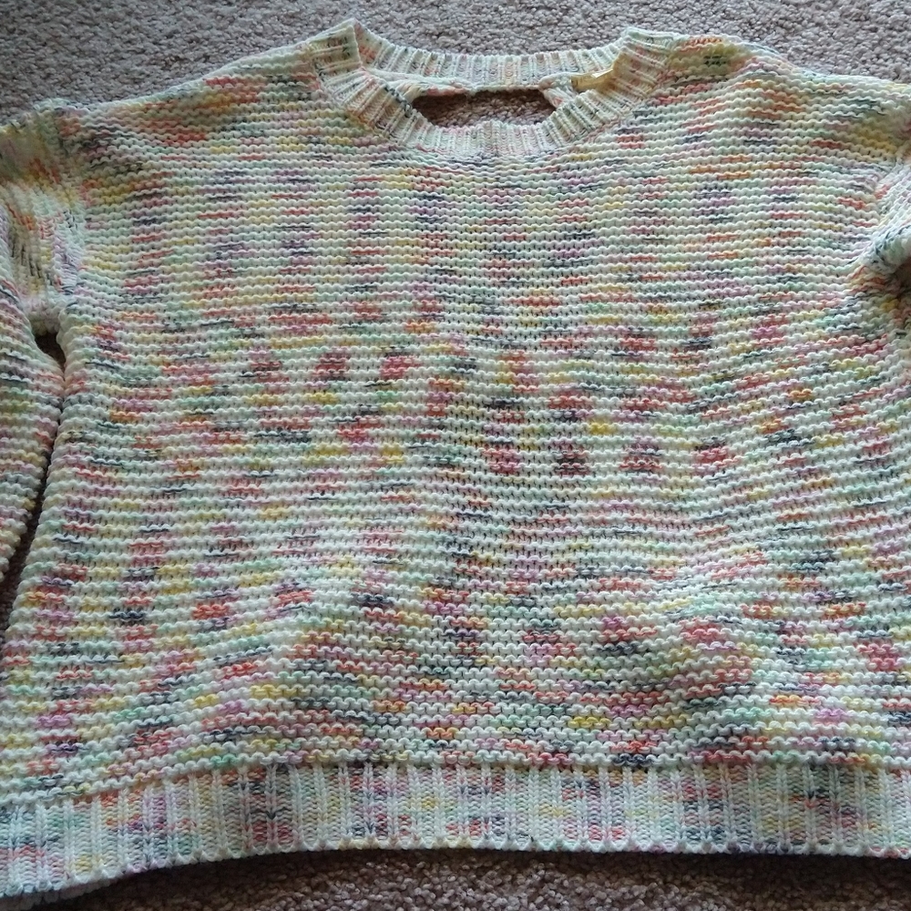 Open back sweater